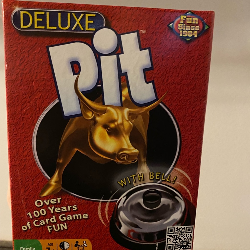 Deluxe Pit Card Game with Bell